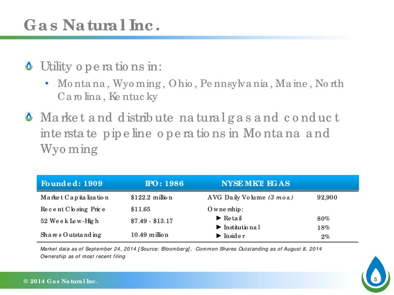 Western New York Investor Conference – Gas Natural Inc. – slide 4