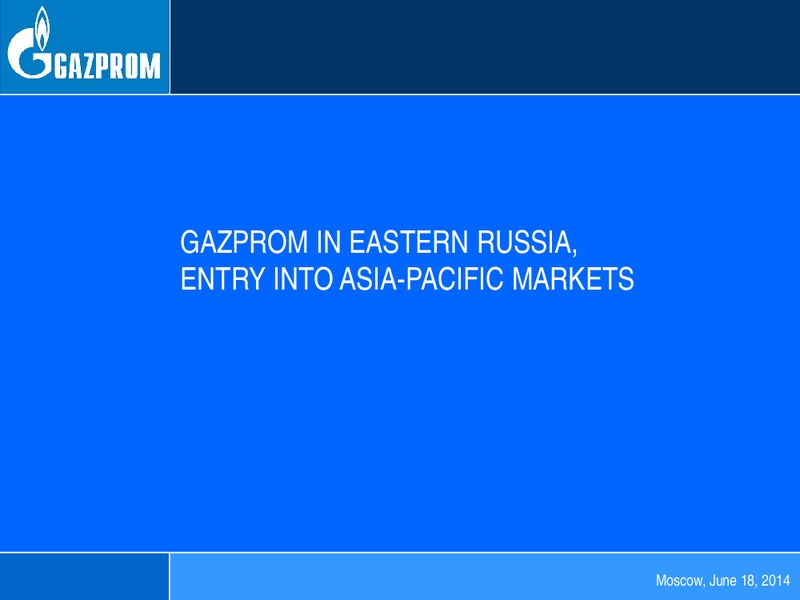 Investor Presentation – Gazprom Neft – slide 1