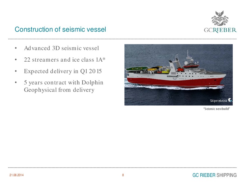 INVESTOR PRESENTATION – GC Rieber Shipping ASA – slide 8