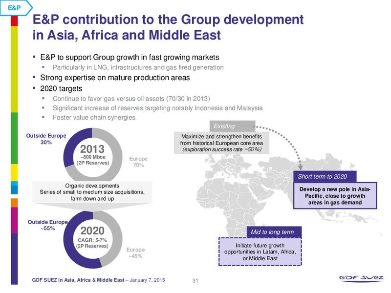 GDF SUEZ IN ASIA AFRICA & MIDDLE EAST – Gdf Suez S.A. – slide 31