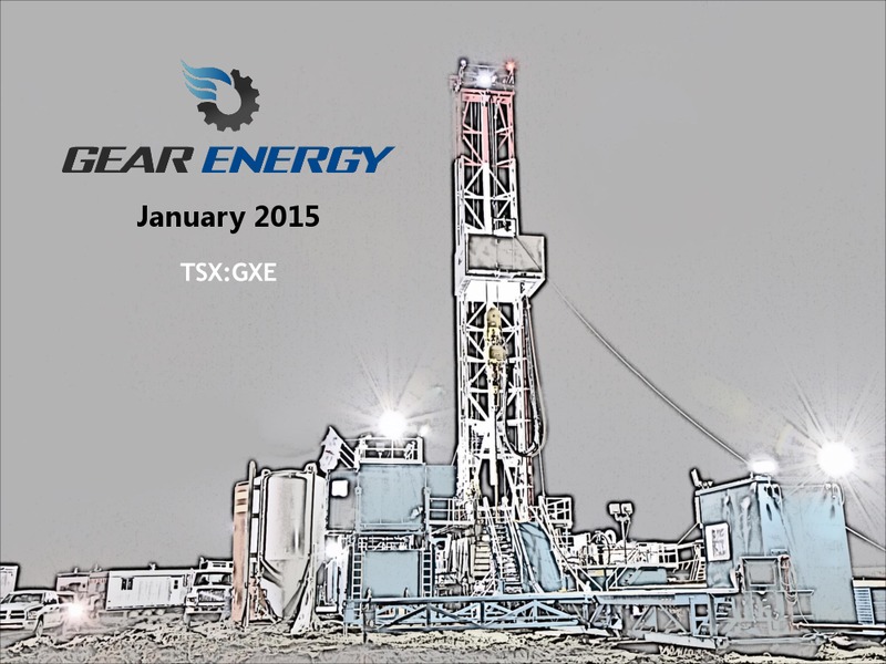Investor Presentation – Gear Energy Ltd – slide 1