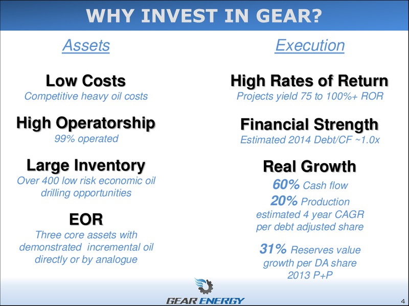 Investor Presentation – Gear Energy Ltd – slide 4