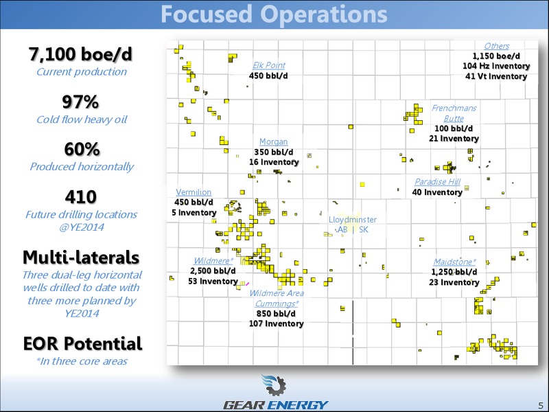 December 2014 – Gear Energy Ltd – slide 3