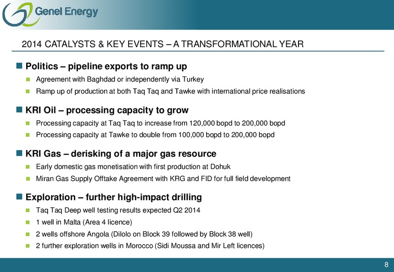 Investor Presentation – Genel Energy – slide 7