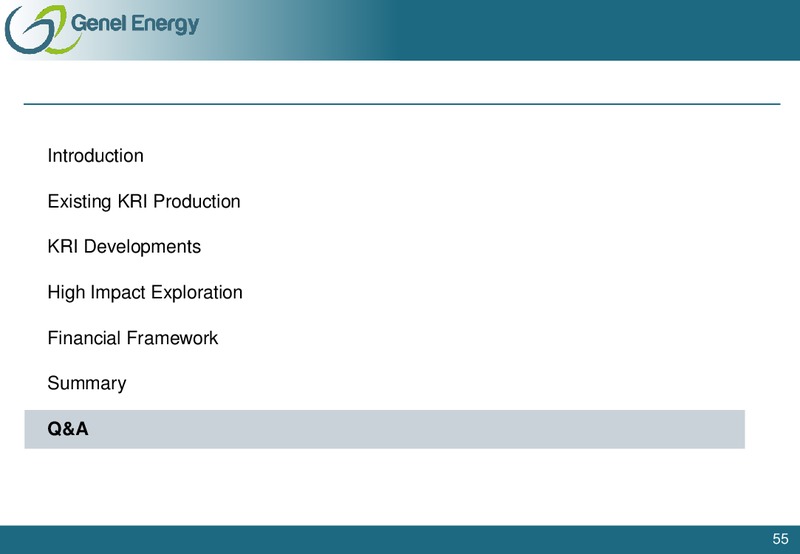 CAPITAL MARKETS DAY PRESENTATION – Genel Energy – slide 54