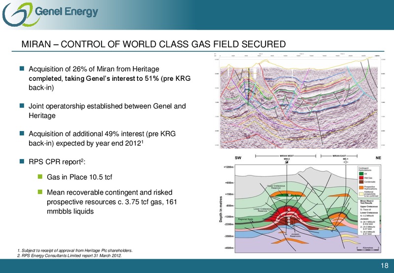 OCTOBER 2012 CORPORATE PRESENTATION – Genel Energy – slide 17
