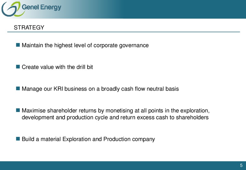 CAPITAL MARKETS DAY – Genel Energy – slide 4