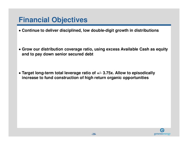 MARCH 2015 INVESTOR PRESENTATION – Genesis Energy Lp – slide 25