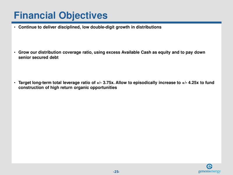 BAML GLOBAL ENERGY & POWER LEVERAGED FINANCE CONFERENCE – Genesis Energy Lp – slide 24