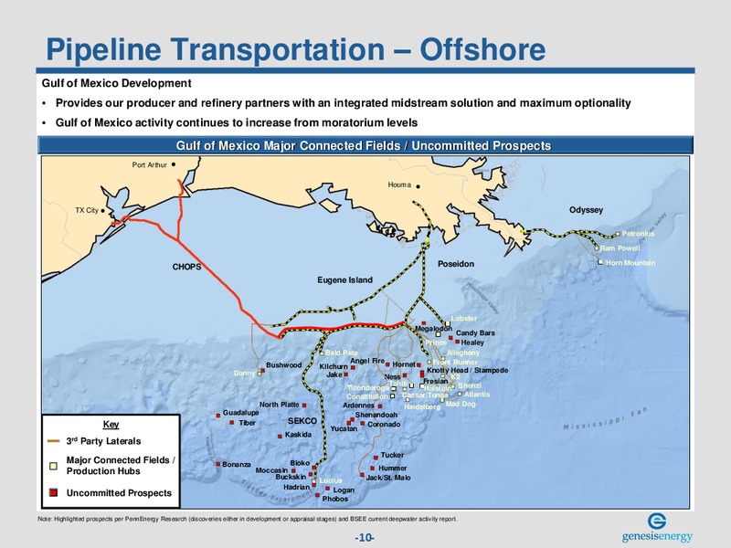 INVESTOR PRESENTATION – Genesis Energy Lp – slide 9