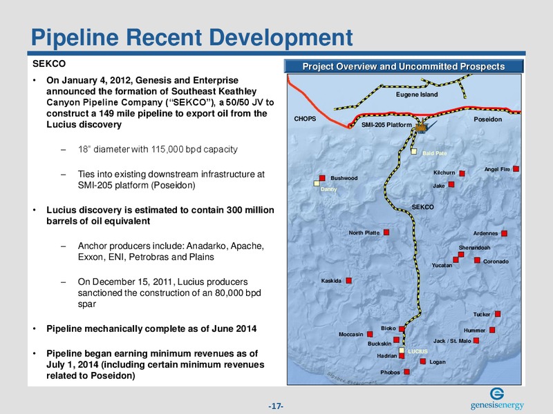 Investor Presentation – Genesis Energy Lp – slide 16