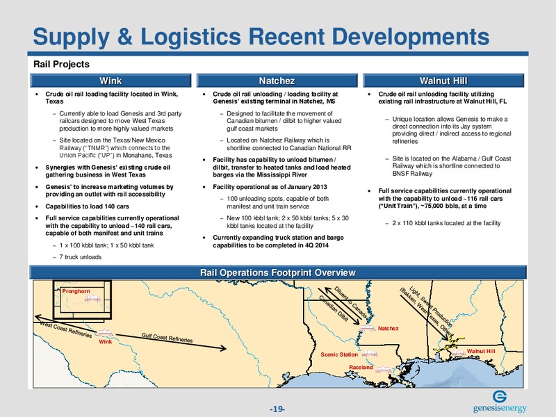 Investor Presentation – Genesis Energy Lp – slide 18