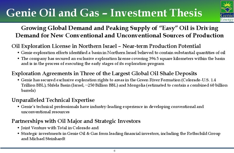 Investor Presentation – Genie Energy Ltd. – slide 5