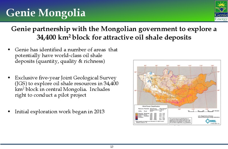 Investor Presentation – Genie Energy Ltd. – slide 12
