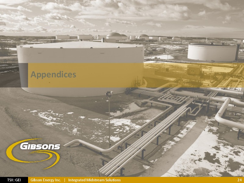 INVESTOR PRESENTATION – Gibson Energy Inc. – slide 23