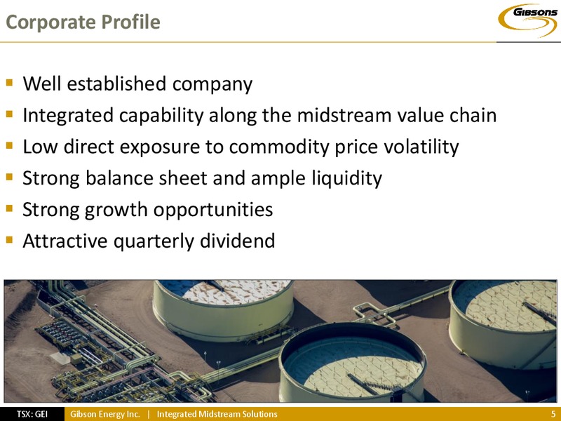 INVESTOR PRESENTATION – Gibson Energy Inc. – slide 4