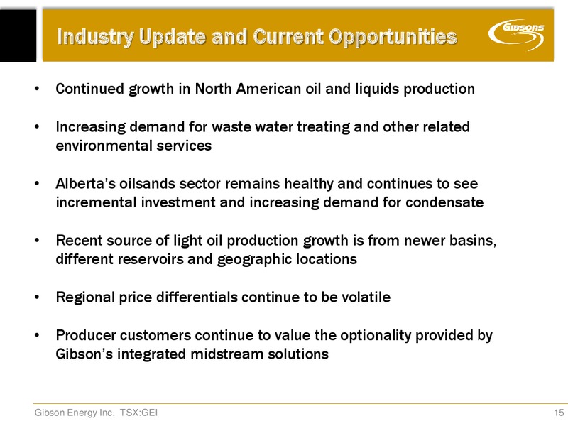 Annual General Meeting – Gibson Energy Inc. – slide 14