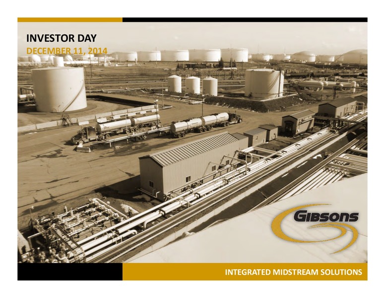 Investor Day – Gibson Energy Inc. – slide 1