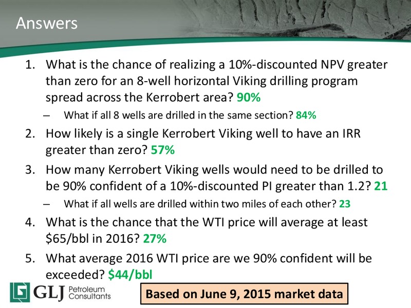 2015 TD Securities Calgary Energy Conference – GLJ Petroleum Consultants Ltd. – slide 31