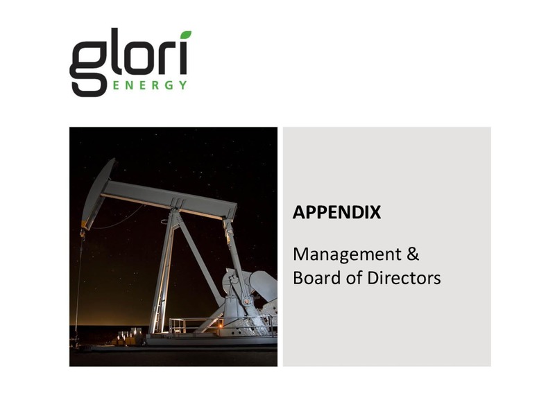 INVESTOR PRESENTATION – Glori Energy Inc. – slide 24
