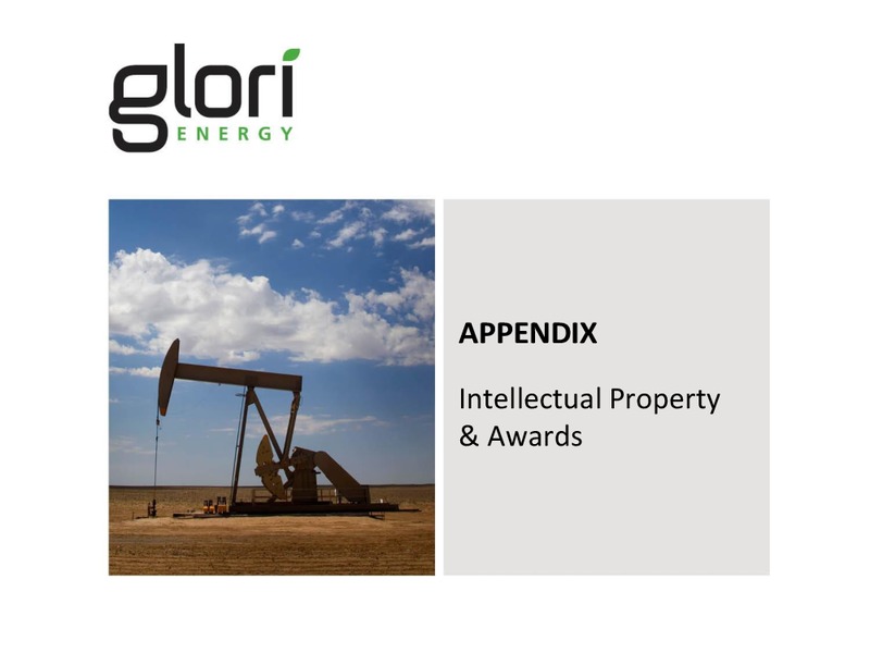 INVESTOR PRESENTATION – Glori Energy Inc. – slide 27