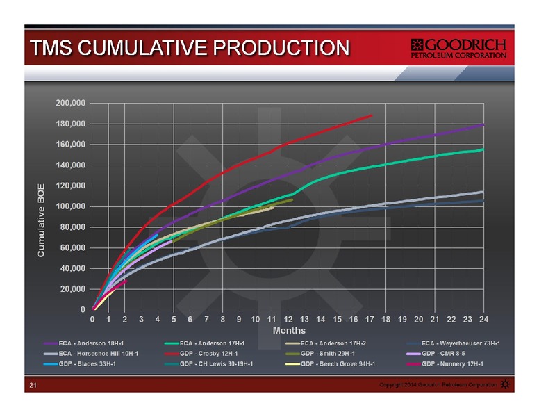 MANAGEMENT PRESENTATION – Goodrich Petroleum Corp. – slide 21