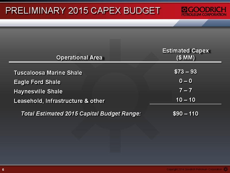 Management Presentation – Goodrich Petroleum Corp. – slide 5