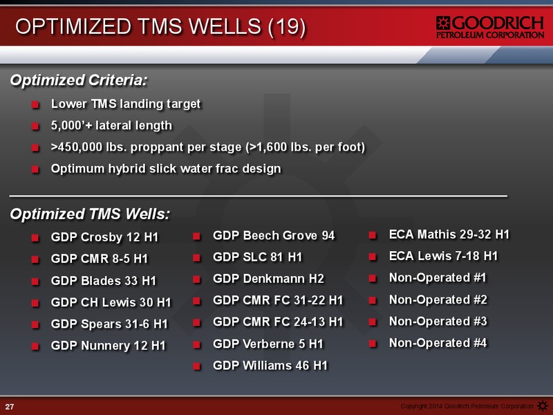 Management Presentation – Goodrich Petroleum Corp. – slide 26