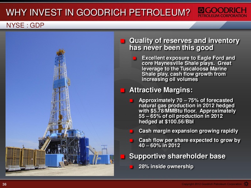 33rd Annual Institutional Investors Conference – Goodrich Petroleum Corp. – slide 35