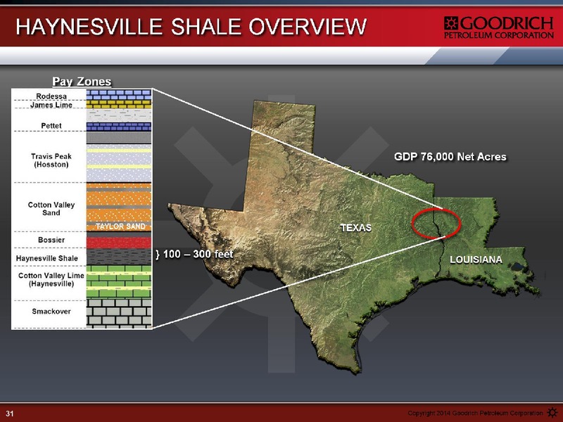 THE ENERCOM OIL AND GAS CONFERENCE – Goodrich Petroleum Corp. – slide 31