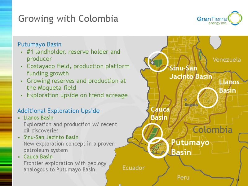 JANUARY 2015 INVESTOR PRESENTATION – Gran Tierra Energy, Inc. – slide 10