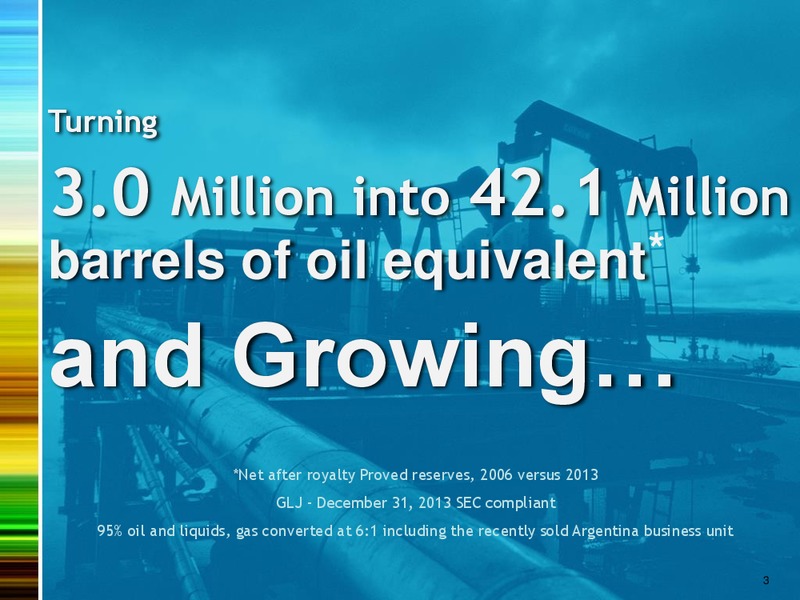 Investor Presentation – Gran Tierra Energy, Inc. – slide 2