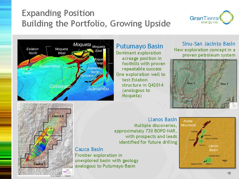 Investor Presentation – Gran Tierra Energy, Inc. – slide 11