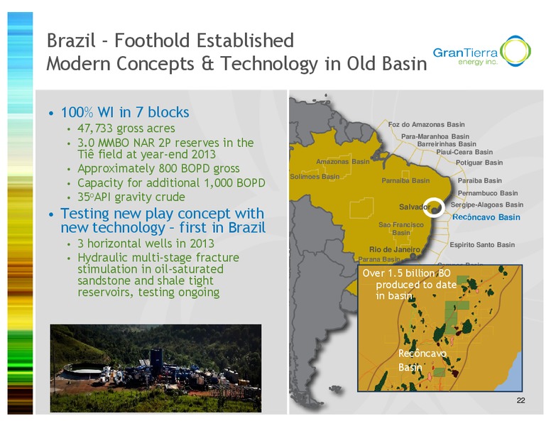 Investor Presentation – Gran Tierra Energy, Inc. – slide 21