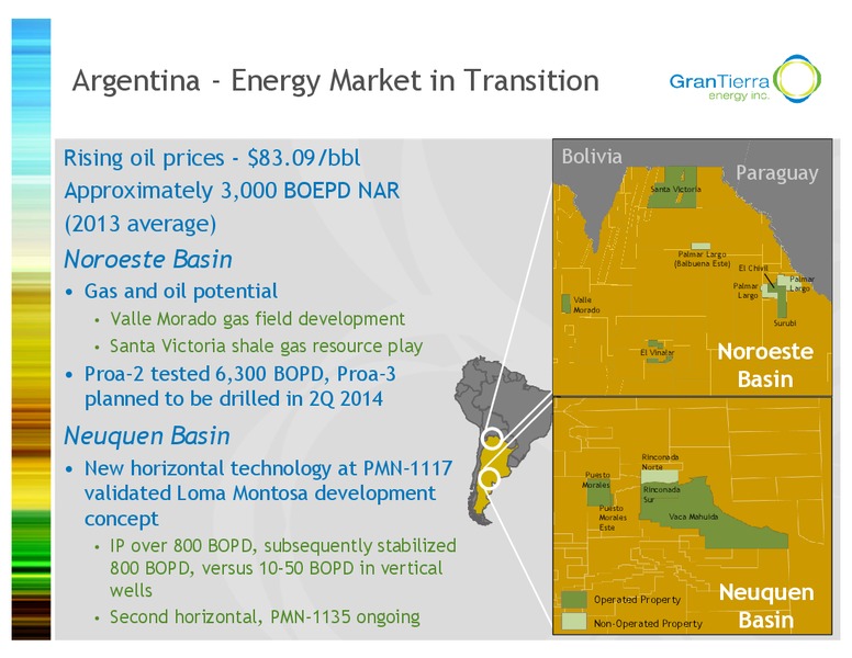 Investor Presentation – Gran Tierra Energy, Inc. – slide 22