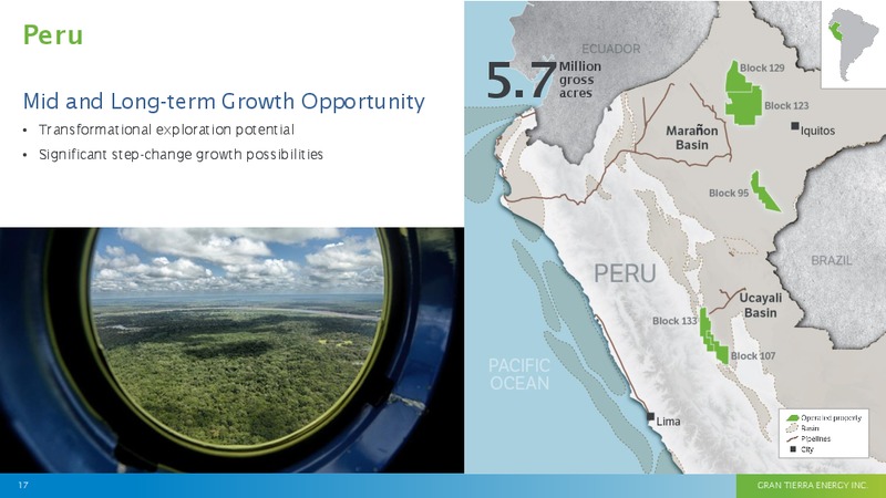 APRIL 2015 INVESTOR PRESENTATION – Gran Tierra Energy, Inc. – slide 13