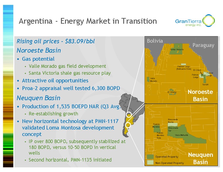 INVESTOR PRESENTATION – Gran Tierra Energy, Inc. – slide 21