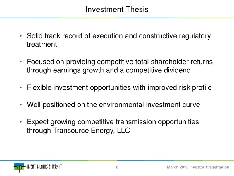 INVESTOR PRESENTATION – Great Plains Energy Inc – slide 7