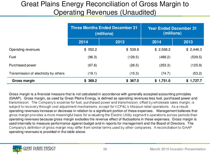 INVESTOR PRESENTATION – Great Plains Energy Inc – slide 38