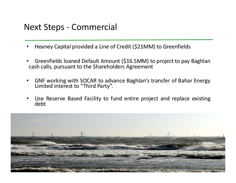 INVESTOR UPDATE – Greensfields Petroleum – slide 7