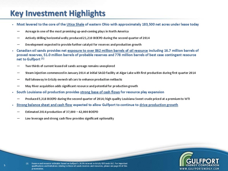 Investor Presentation – Gulfport Energy Corp. – slide 4