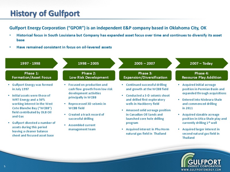 MARCH 2012 INVESTOR PRESENTATION – Gulfport Energy Corp. – slide 4