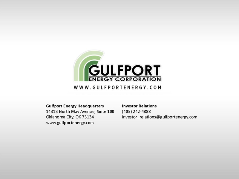 Howard Weil Energy Conference – Gulfport Energy Corp. – slide 27
