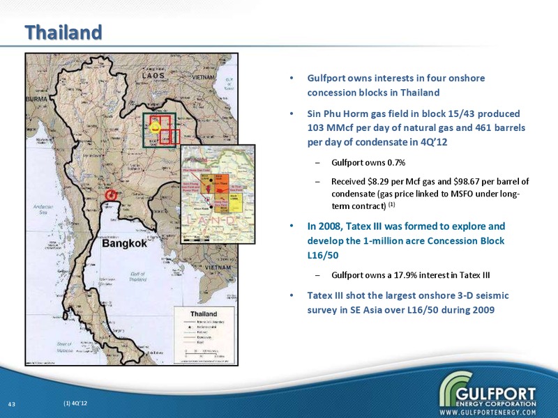 JULY 2013 INVESTOR PRESENTATION – Gulfport Energy Corp. – slide 42