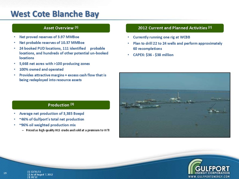 OCTOBER 2012 INVESTOR PRESENTATION – Gulfport Energy Corp. – slide 18