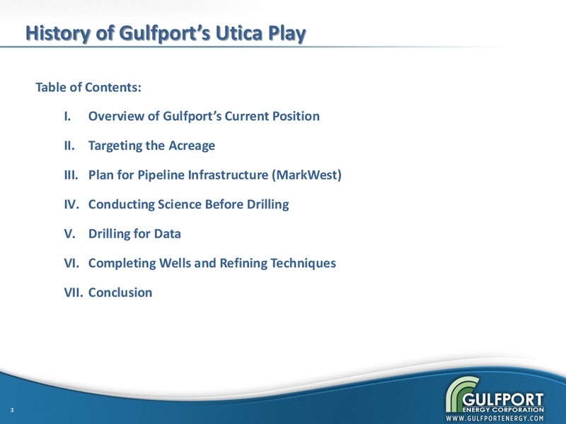 NOVEMBER 2012 INVESTOR PRESENTATION – Gulfport Energy Corp. – slide 2
