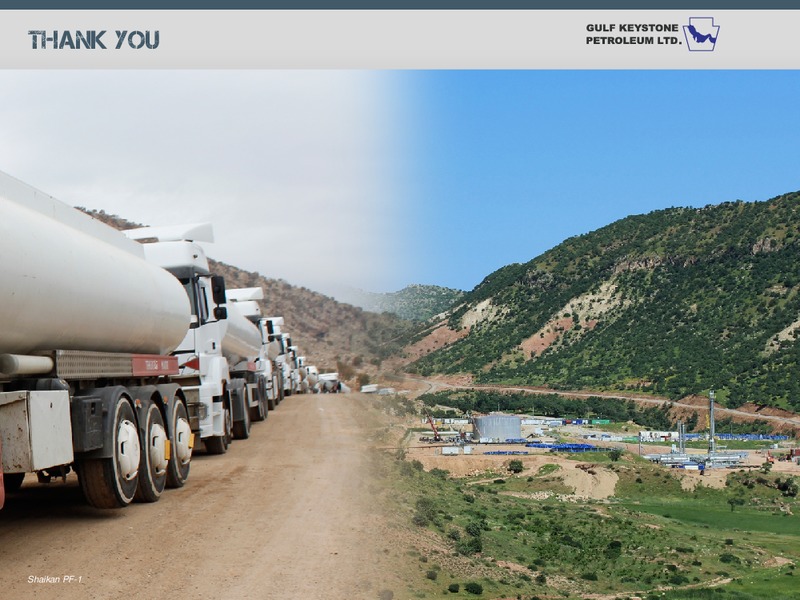 SHAIKAN IN TRANSITION – Gulf Keystone Petroleum Ltd. – slide 17