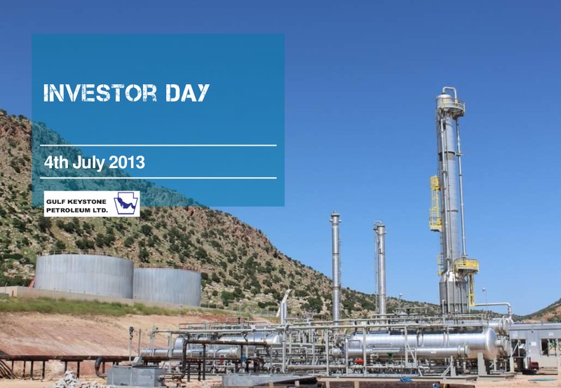 INVESTOR DAY – Gulf Keystone Petroleum Ltd. – slide 44