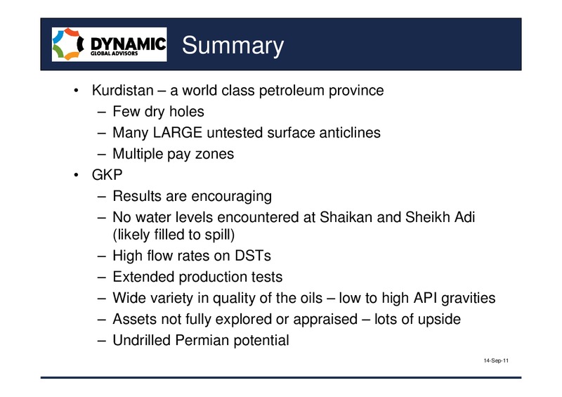 GULF KEYSTONE PETROLEUM'S KURDISTAN ASSETS – Gulf Keystone Petroleum Ltd. – slide 23