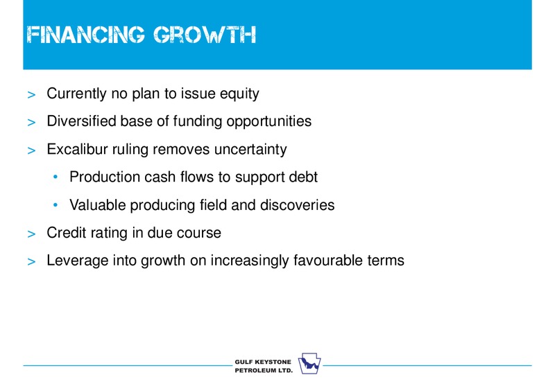 INTERIM RESULTS – Gulf Keystone Petroleum Ltd. – slide 23